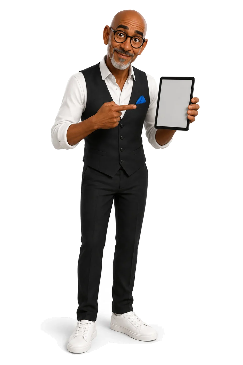 An illustrated the founder explains saas platforms.