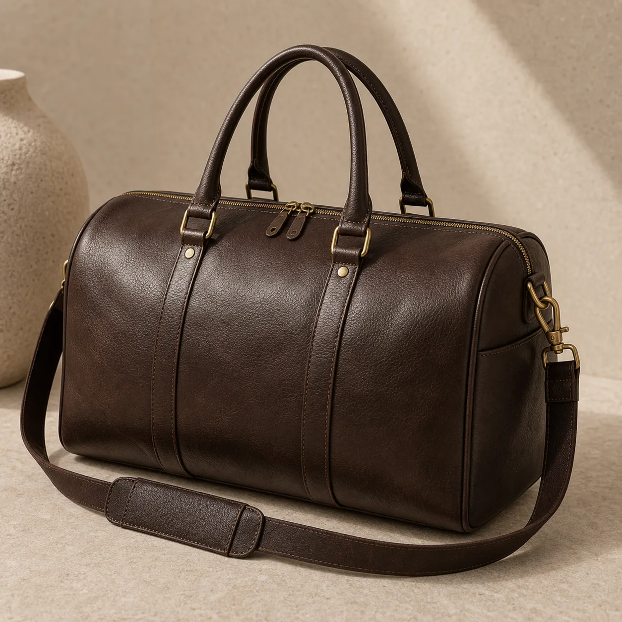 The Voyager Leather Weekender