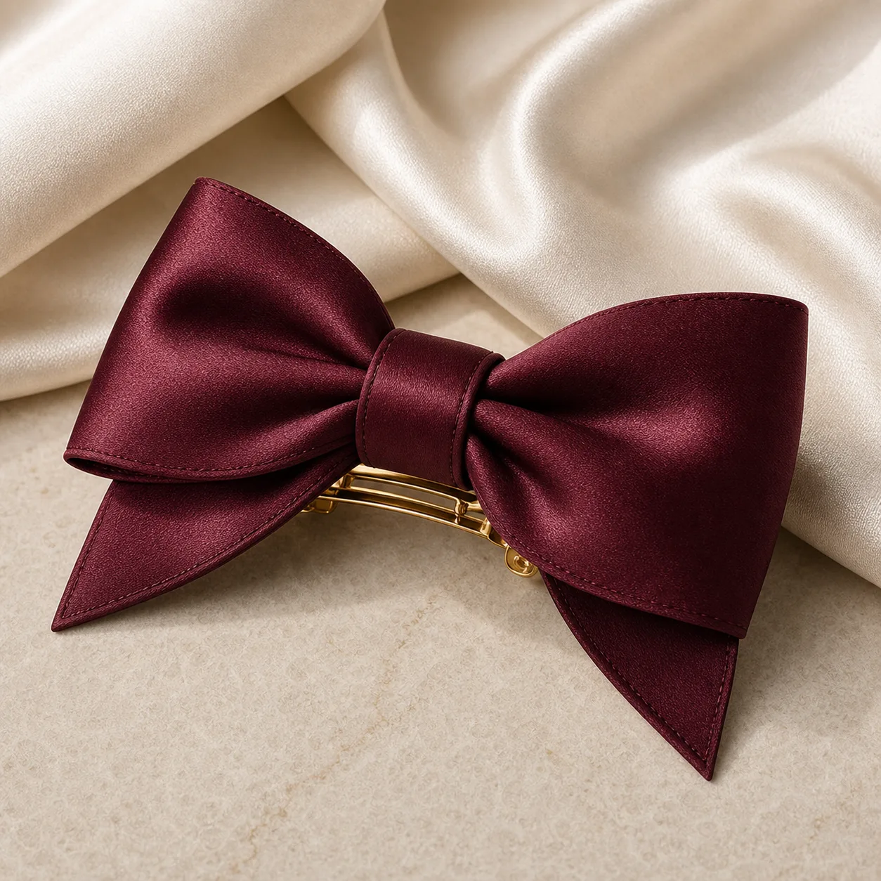 The Ruban Silk Bow Barrette