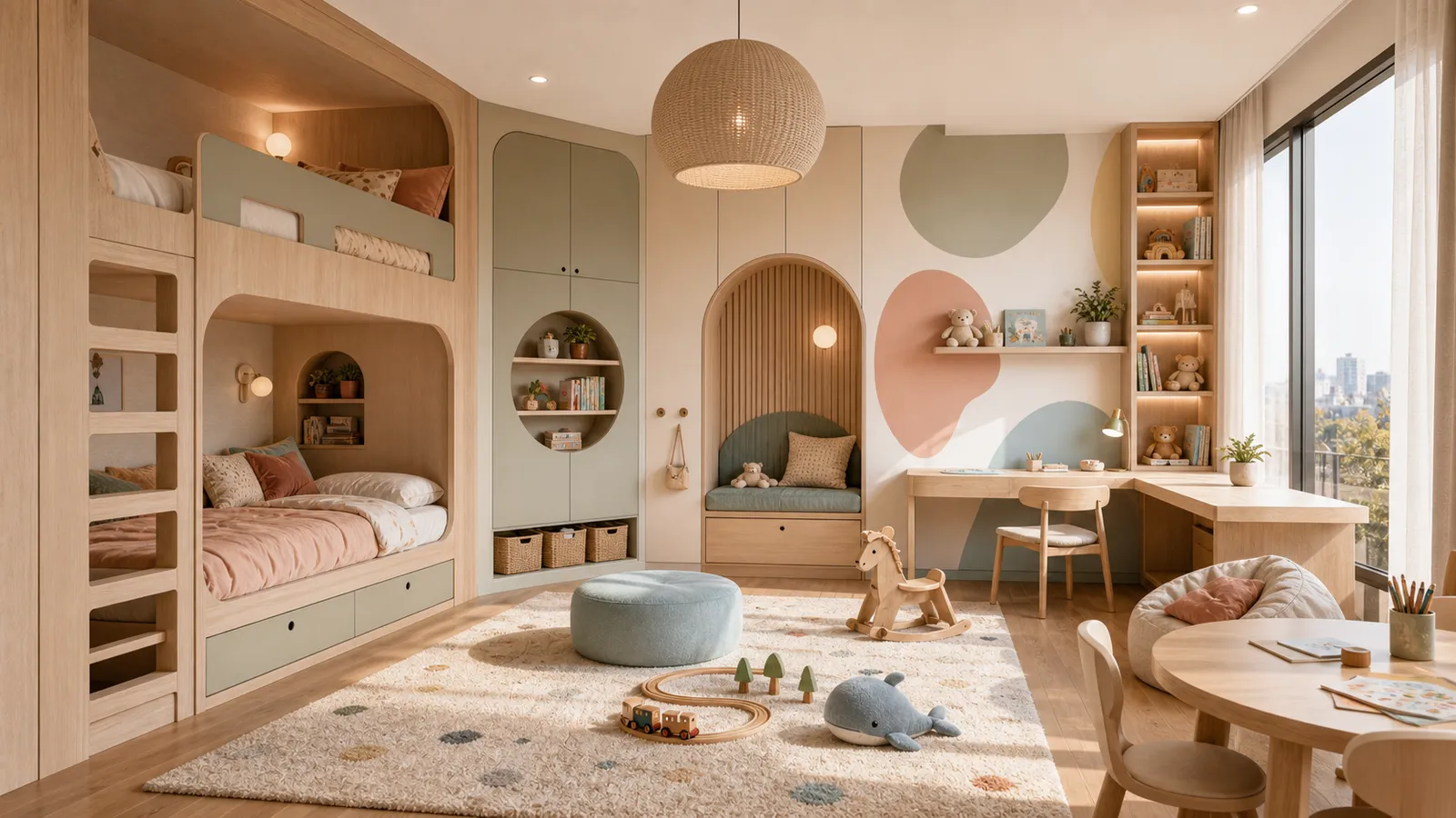 Children's bedroom and playroom