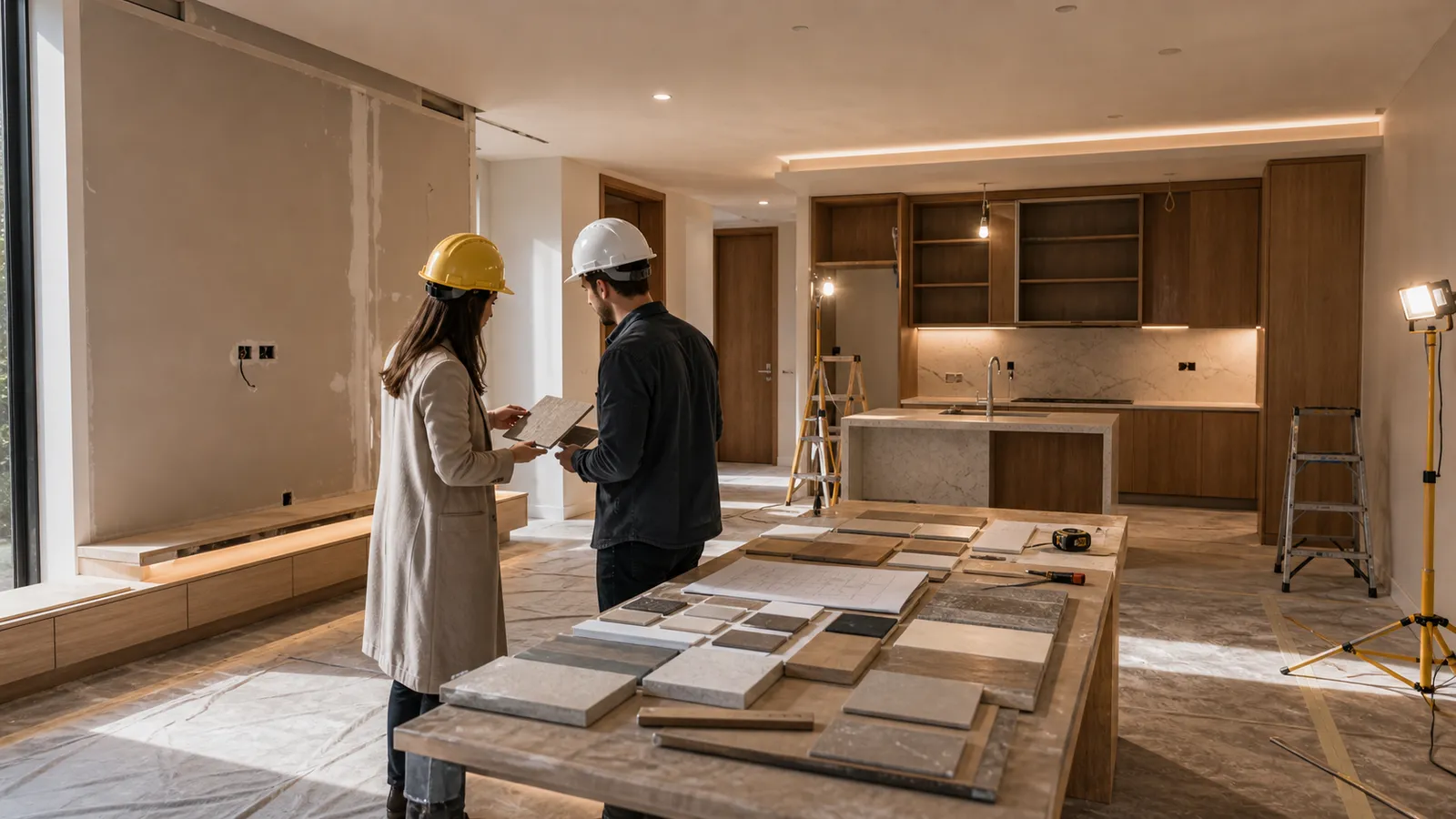 Site visit during the build