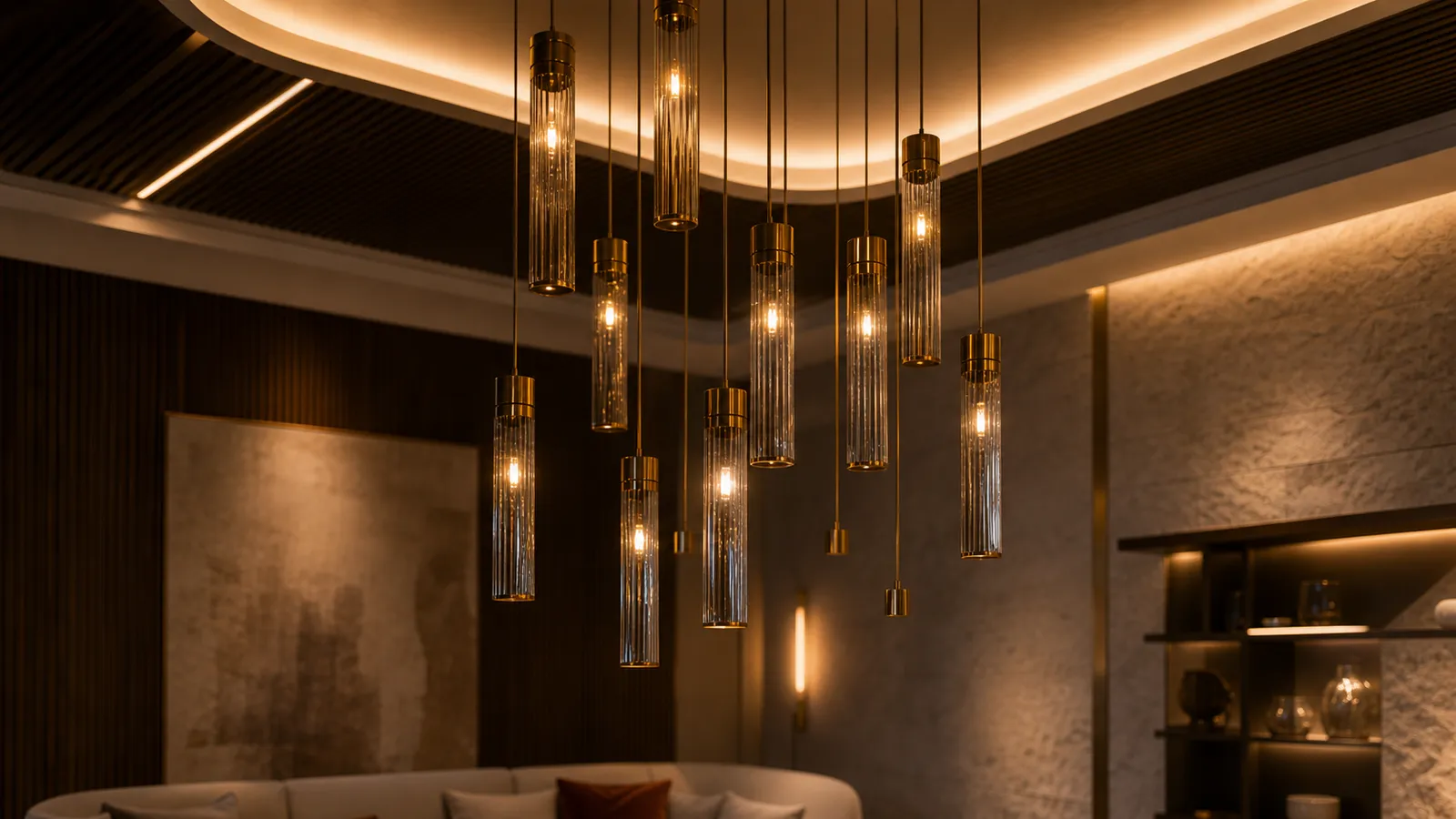 Plaster cove lighting detail