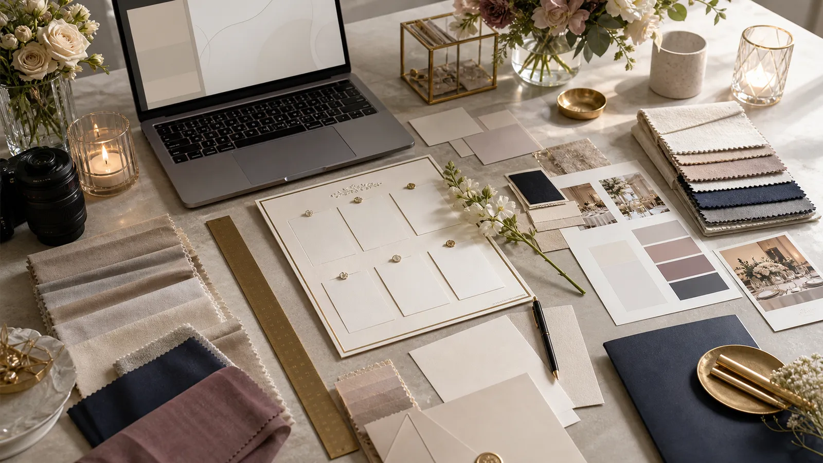 Digital material moodboard