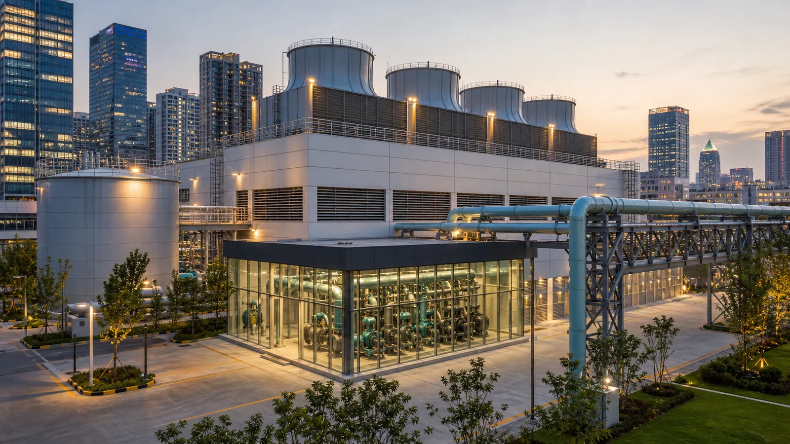 Business-District Cooling Plant