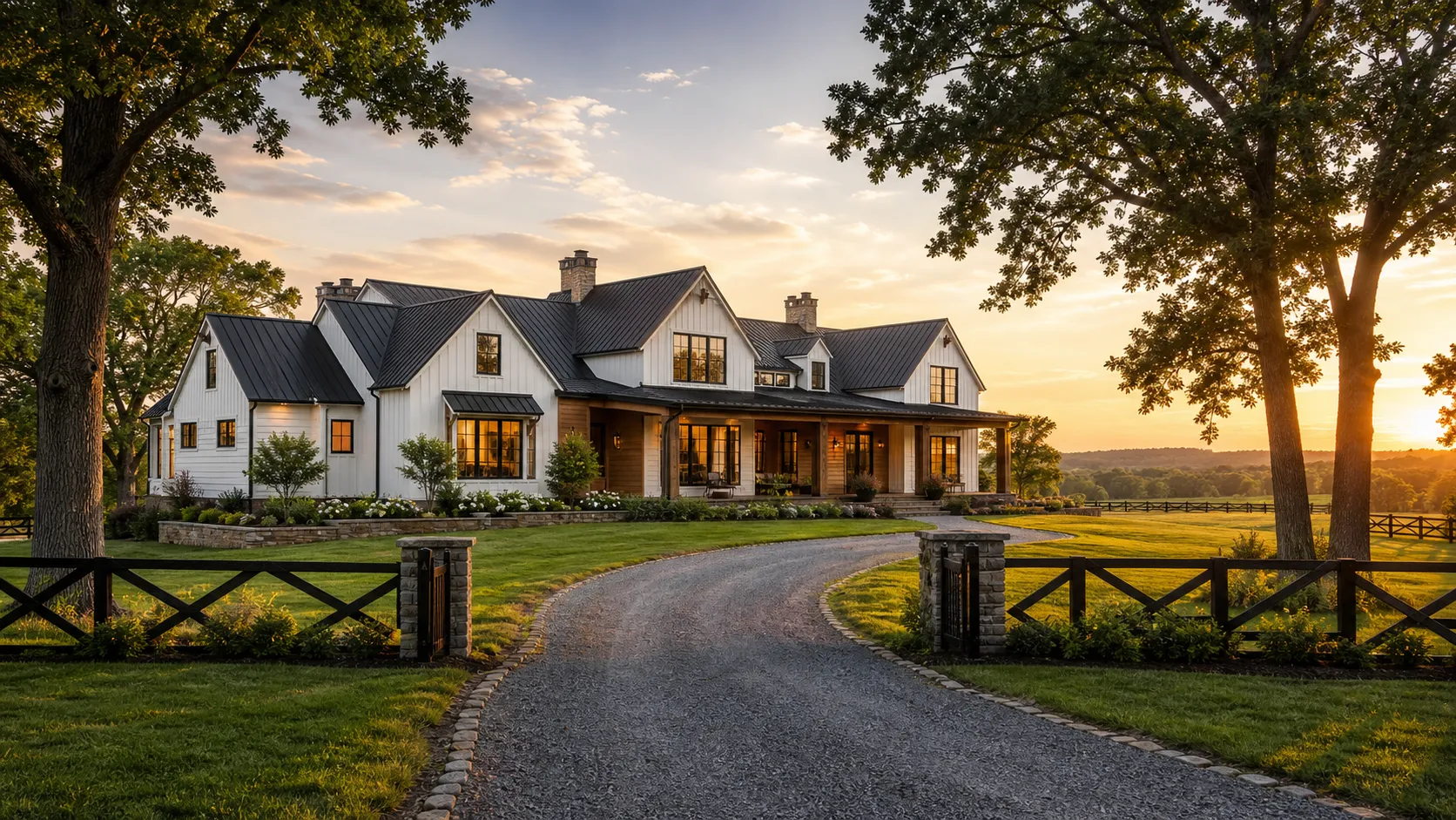 The Farmhouse at Pali, a sprawling single-storey weekend estate with deep verandahs
