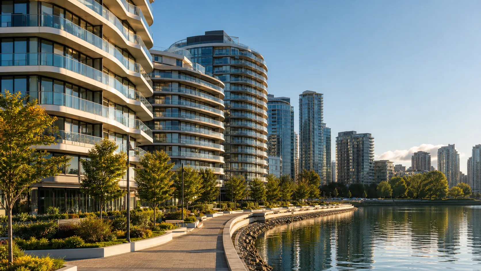 The Bayline, sea-facing towers on Worli Sea Face at golden hour