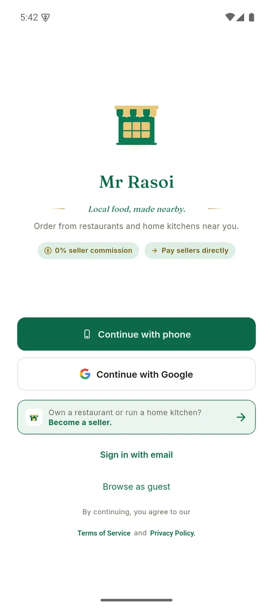 Local food, made nearby
